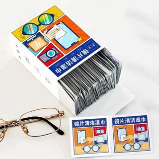 Hộp 100 Khăn Lau Kính Nano Chống Bám hơi nước Lau Kính Mắt, Vệ Sinh Camera Màn hình A2313