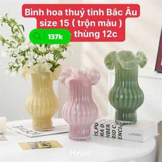 Bình hoa thủy tinh Bắc Âu