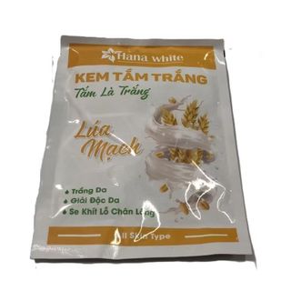 Kem Tắm Trắng Hana White Lúa Mạch Trắng Da - Giải Độc Da - Se Khít Lỗ Chân Lông