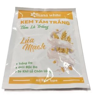 Kem Tắm Trắng Hana White Lúa Mạch Trắng Da - Giải Độc Da - Se Khít Lỗ Chân Lông