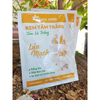 Kem Tắm Trắng Hana White Lúa Mạch Trắng Da - Giải Độc Da - Se Khít Lỗ Chân Lông