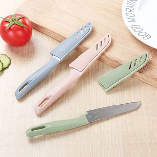 Dao Gọt Trái Cây Có Nắp Đậy An Toàn Sắc Bén Chất Liệu inox Tiện Lợi Mang Theo Du Lịch Dã Ngoại A2314