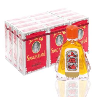 (Lố 12 Chai) Dầu Gió Thái Lan Siang Pure Oil Formula I 3cc Hàng Thái Xịn