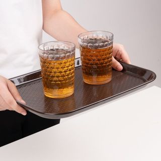 Khay Mâm Nhựa Vuông Caro Việt Nhật, Khay Phục Vụ Quán Ăn, Phụ Vụ Cafe, Nhà Hàng, Nước Giải Khát (5645) A2162