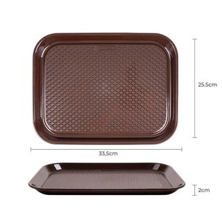 Khay Mâm Nhựa Vuông Caro Việt Nhật, Khay Phục Vụ Quán Ăn, Phụ Vụ Cafe, Nhà Hàng, Nước Giải Khát (5645) A2162