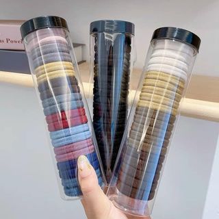 Sét 20 Dây Chun Buộc Tóc Siêu Xinh Đựng Trong Hộp Ống Trong Suốt Tiện Lợi A2242