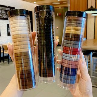 Sét 20 Dây Chun Buộc Tóc Siêu Xinh Đựng Trong Hộp Ống Trong Suốt Tiện Lợi A2242