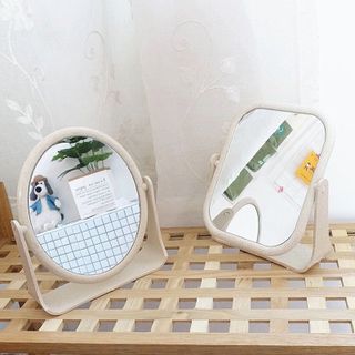 Gương Trang Điểm Nhựa Lúa Mạch Xoay 360 Độ 2 Mặt Gương A2632