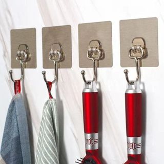 Móc Dán Tường Chịu Lực Nhà Tắm Nhà bếp Móc Thép siêu dính chắc chắn A2413