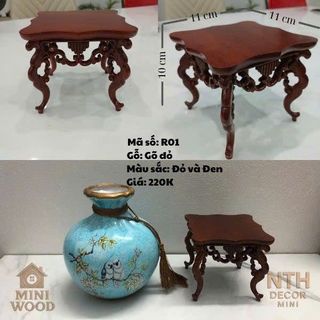 Đôn kỉ mini cho tiểu cảnh bonsai, trưng bày