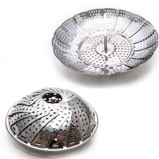 Xửng Hấp Inox Đa năng, Vỉ hấp đồ xôi mở rộng hoặc thu nhỏ tùy ý phù hợp với hầu hết các loại xoong nồi A2111
