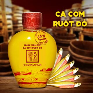 [Tặng Kiết Thành và Sốt muối chấm] Combo 2 BÌNH GỐM gồm Tôm biển 60N 500ml và Cá cơm vàng 60N 500ml Nước mắm Tĩn