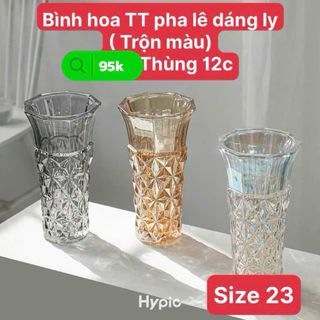 Bình cắm hoa trang trí nhà cửa dáng ly