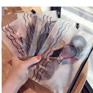 Dây Buộc Tóc SÉT 100 Dây Kèm Túi Zip Dây Cột Tóc Hàn Quốc A2244