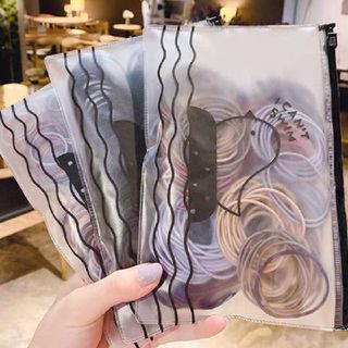 Dây Buộc Tóc SÉT 100 Dây Kèm Túi Zip Dây Cột Tóc Hàn Quốc A2244