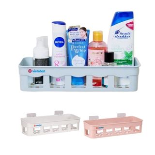 Khay Đựng Đồ Nhà Tắm Dán Tường Việt Nhật Size Đại, Kệ Nhà Tắm Phòng Bếp Dán Tường Kệ Đựng Mỹ Phẩm Gia Vị (5701) A2821