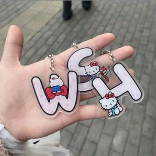 MÓC KHOÁ MIKA KITTY CHỮ CÁI (được chọn chữ)