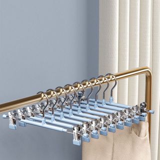 Móc Đôi 2 Kẹp Inox Phơi Quần Áo Tất Vớ Quần Áo Trẻ Em Treo Đồ Chống Gió Thổi Chống Trượt A2532