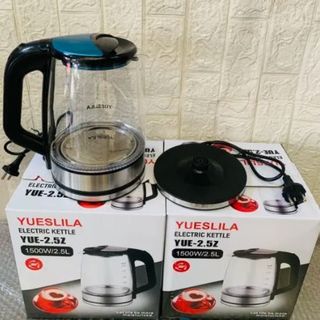 ẤM SIÊU TỐC THUỶ TINH 2,5L YUESLILA YUE-2,5Z