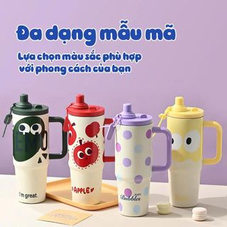 BÌNH GIỮ NHIỆT ISUNI 900ML CÓ TAY CẦM