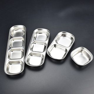 Khay Đựng Gia Vị Nước Chấm Inox 3 Ngăn Siêu Kháng Khuẩn A3532