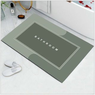 Thảm Lau Chân SiLicon 40x60CM  Hình Chữ Nhật Siêu Thấm Hút Thảm chống Trượt Cao Cấp A3661