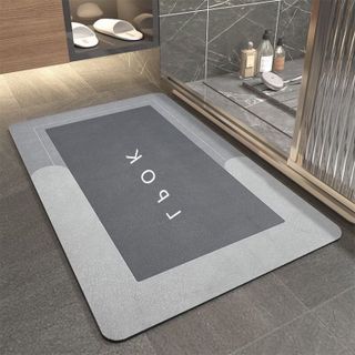 Thảm Lau Chân SiLicon 40x60CM  Hình Chữ Nhật Siêu Thấm Hút Thảm chống Trượt Cao Cấp A3661