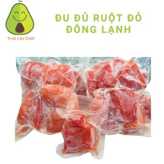 Đu đủ ruột đỏ đông lạnh - Túi 100g - Trái Cây Cười