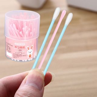 Tăm bông trẻ em hai đầu dùng một để vệ sinh tai, ngoáy tai và tăm bông mỹ phẩm tẩy trang A4251