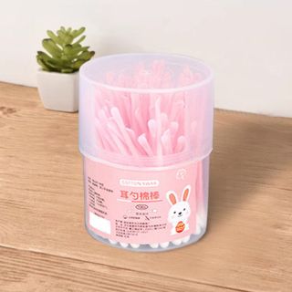 Tăm bông trẻ em hai đầu dùng một để vệ sinh tai, ngoáy tai và tăm bông mỹ phẩm tẩy trang A4251