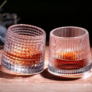 Cốc Thủy Tinh, Ly Thủy Tinh Kim Cương Đế Xoay 360 Độ chịu nhiệt 160ml A4612