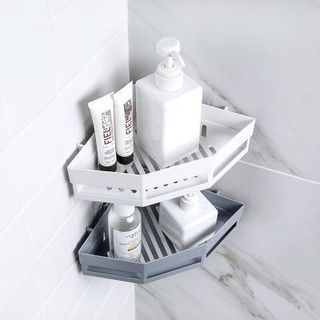 Kệ Nhà Tắm Góc Tường Tam Giác Kệ Nhà Bếp Đựng Gia Vị Dán Tường ( Nhựa) A3311