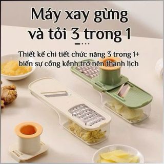 Máy xay gừng và tỏi đa chức năng 3 trong 1