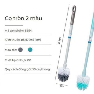 Cọ Toilet Tròn 2 Màu Nhựa Việt Nhật 5854 Cao Cấp A4123