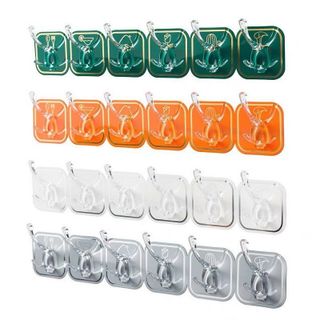 Bộ 6 Móc Dán Tường Keo Acrylic Cao Cấp Mẫu Mới A3824