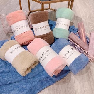 Khăn Tắm Hàn Quốc Cỡ Lớn 140 X 70CM Lông Cừu Siêu Dày Mềm Mịn A3141