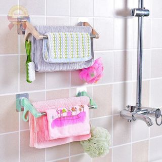 Giá Đôi Treo Khăn Inox Dán Tường Nhà Tắm Không Cần Khoan Vít A3243