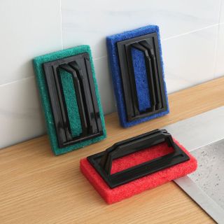 Bàn chải bọt biển vệ sinh bồn rửa nhà bếp có tay cầm Bàn chải bọt biển vệ sinh bồn rửa nhà bếp có tay cầm A3724