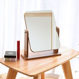 Gương Trang Điểm Để Bàn Bằng Gỗ Cao Cấp Tràn Viền Phong Cách Hàn Quốc A2921