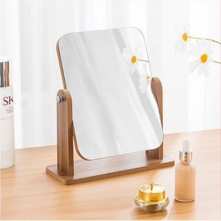 Gương Trang Điểm Để Bàn Bằng Gỗ Cao Cấp Tràn Viền Phong Cách Hàn Quốc A2921