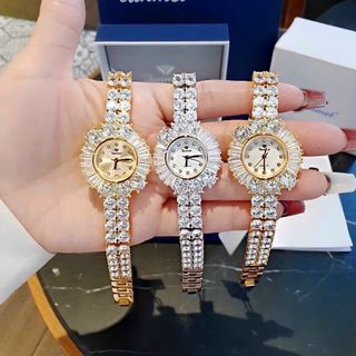 ĐỒNG HỒ NỮ CHÍNH HÃNG FUNMEI F2054 ĐÍNH SWAROSKI FULLBOX TEM HÃNG