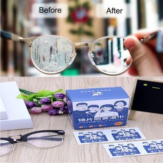 Hộp 100 Khăn Lau Kính Nano Chống Mờ Sương, Vân Tay A4052