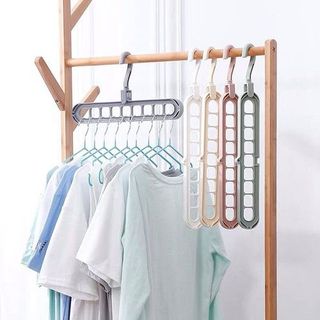 Móc Treo Quần Áo Đa Năng 9 Lỗ Tiện Dụng A3332