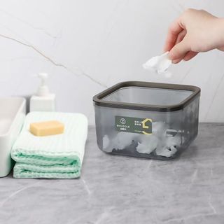 Hộp Đựng Rác Mini Để Bàn Nắp Bật Tiện Lợi A3562