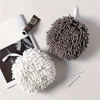 Khăn Lau Tay Nhà Bếp Quả Bông Tròn Lau Tay Siêu Thấm Hút Tốt Sợi San Hô A3843