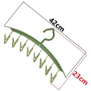 Thanh Móc 8 Kẹp Nhựa Hokori Móc Kẹp Phơi Đồ Chống Gió Thổi Bay Phơi Tất Vớ, Đồ Lót, Quần Áo Trẻ Em A3712