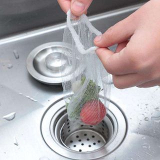 Set 100 Túi Lưới Lọc Rác Bồn Rửa Chén Túi Đựng Rác Bao Rác Tiện Dụng A3813