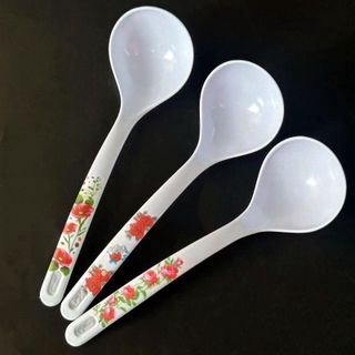 Muôi múc canh lớn Melamine, Muôi múc canh lớn bằng nhựa họa tiết xinh xắn A4231