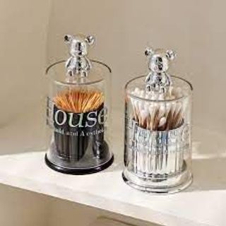 Hộp Đựng Tăm House Trong Suốt Hình Gấu Sang Trọng A3524