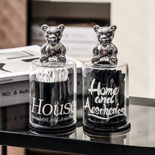 Hộp Đựng Tăm House Trong Suốt Hình Gấu Sang Trọng A3524